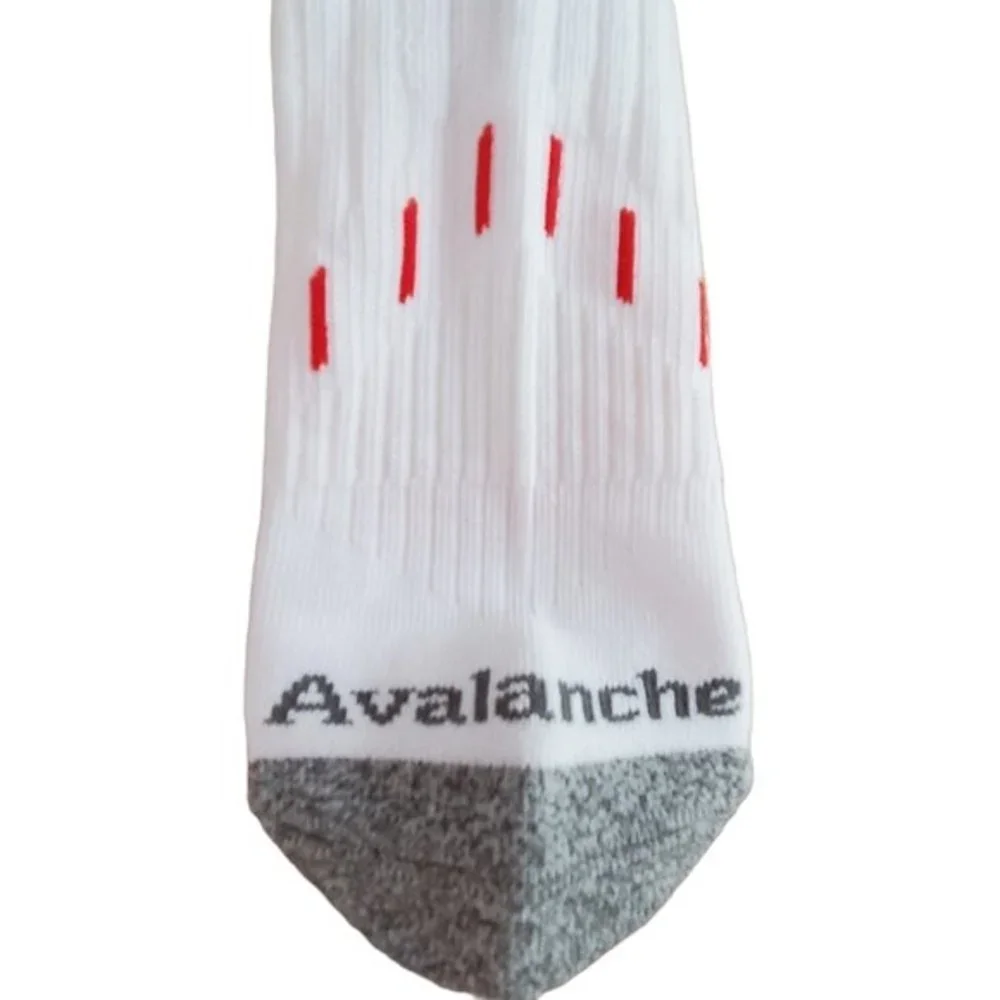 NWOT 2 Pair Avalanche Men's Socks White Grey